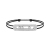 Move Titanium cord pavé bracelet, large model
