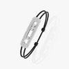 Move Titanium cord pavé bracelet, large model