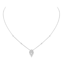  Collier Fiery 0,40ct Collier Diamant Or Blanc