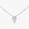 Collier Fiery 0,40ct Collier Diamant Or Blanc