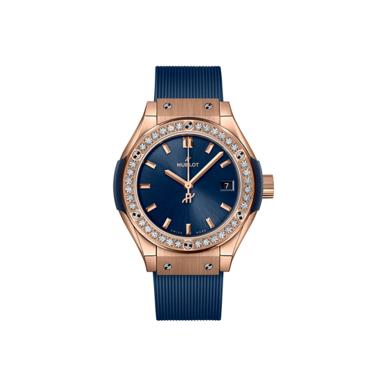 Classic Fusion King Gold Blue Diamonds