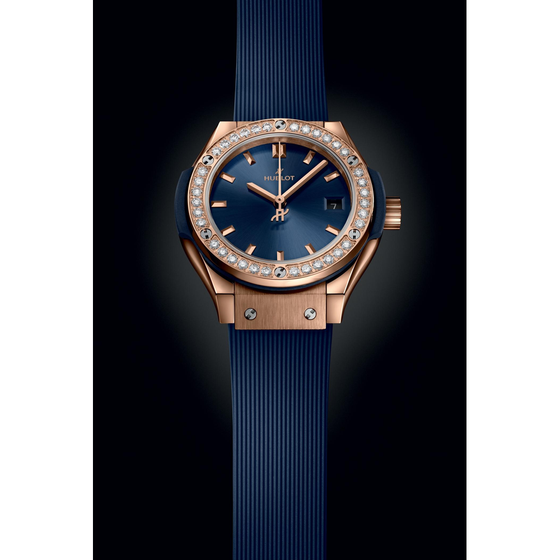 Classic Fusion King Gold Blue Diamonds