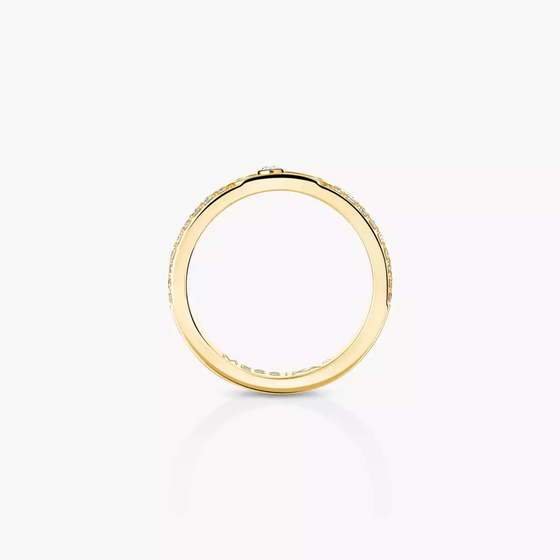 Alliance pavée Move Joaillerie Bague Diamant Or Jaune