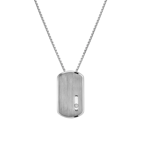 Move Titanium Natural LM Pendant Necklace Natural Titanium Diamond Necklace