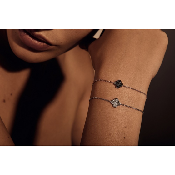 Bracelet, Black Diamonds, Rose Gold