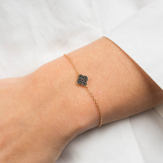 Bracelet, Black Diamonds, Rose Gold