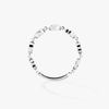 D-Vibes ring, medium model D-Vibes white gold and diamond MM ring