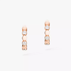 D-Vibes Mini Hoop Earrings Pink Gold Diamond Earrings