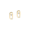 Puces Move Uno Boucles d'oreilles Diamant Or Jaune