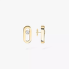 Gold Move Uno Stud Earrings Yellow Gold Diamond Earrings