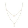 Collier 2 rangs Move Uno Collier Diamant Or Jaune