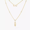 Collier 2 rangs Move Uno Collier Diamant Or Jaune