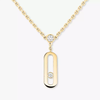 Collier 2 rangs Move Uno Collier Diamant Or Jaune