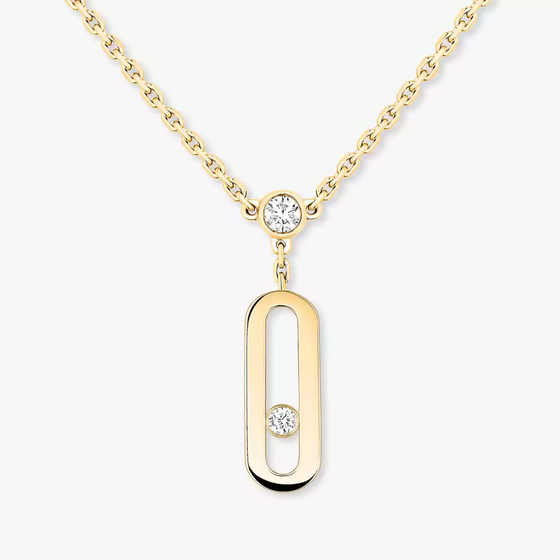 Collier 2 rangs Move Uno Collier Diamant Or Jaune
