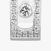 Move Noa pavé hoop earrings Move Noa hoop earrings in 18-karat white gold, with brilliant-cut diamonds and two moving diamonds in their center.
