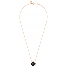  Onyx Rose Gold Victoria Necklace