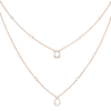 Pink Gold Diamond Necklace My Twin 2 Rows