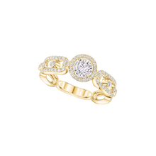  Solitaire Move Link 0,30ct Bague Diamant Or Jaune