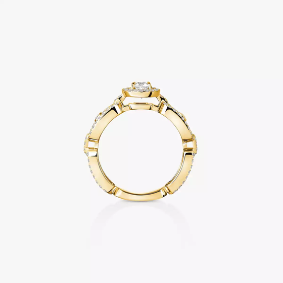 Solitaire Move Link 0,30ct Bague Diamant Or Jaune