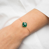 Green Agate, Yellow Gold