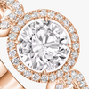 Bague solitaire Move Link, grand modèle Solitaire diamant en or rose Move Link 0,70ct