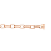 Bracelet maillons or rose 750/1000e