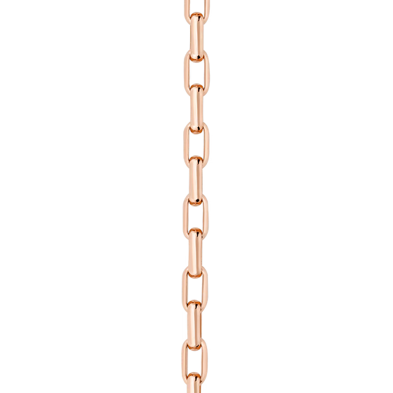 18k pink gold link bracelet