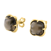 Puces, Quartz Fume, Or Jaune