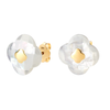 Studs, Mother Of Pearl, Yellow Gold