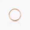Gatsby wedding band, medium model Pink gold wedding diamond ring Gatsby