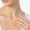 Pendentif Fleur Or Rose & Émail