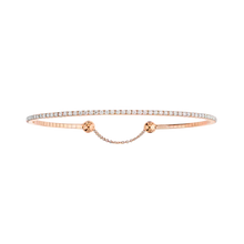  Skinny 0.80ct Pink Gold Diamond Bracelet