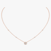 Pink Gold Diamond Necklace Joy Round Diamond 0.20ct