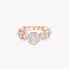 Move Link Solitaire 0.50ct Pink Gold Diamond Ring