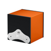 Remontoir pour une montre en aluminium orange. Remontoir Mastebox SwissKubik. Reference: SK01.AE010