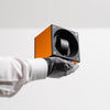 Remontoir pour une montre en aluminium orange. Remontoir Mastebox SwissKubik. Reference: SK01.AE010