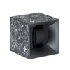 Remontoir pour une montre gris avec motif de mouvement horloger blanc. Remontoir Startbox SwissKubik. Reference: SK01.STB.001.000