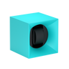 Remontoir pour une montre avec une finition bleue turquoise. Remontoir Startbox SwissKubik. Reference: SK01.STB.012