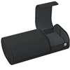Etui de voyage en tissu noir pour une montre avec remontoir intégré. Etui de voyage SwissKubik travelbox. Reference: SK01.TB.002
