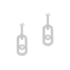 So Move pavé drop earrings
