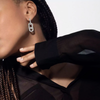So Move pavé drop earrings