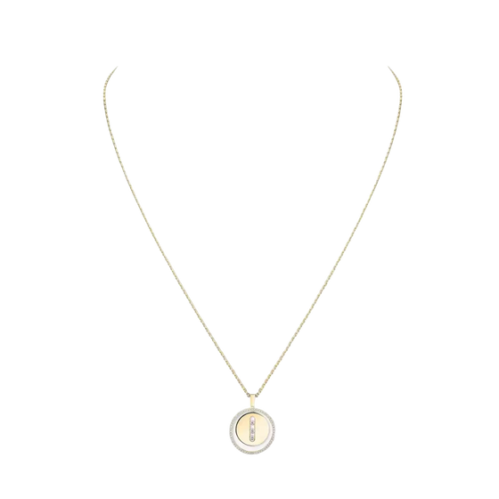 Lucky Move MM Yellow Gold Diamond Necklace