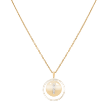  Yellow Gold Diamond Necklace Lucky Move MM