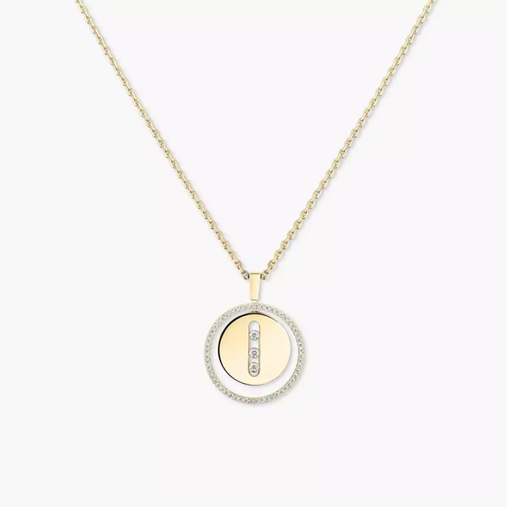 Lucky Move MM Yellow Gold Diamond Necklace