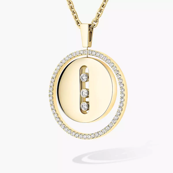 Lucky Move MM Yellow Gold Diamond Necklace