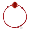 Bracelet, Red Carnelian, Vermillon Cord