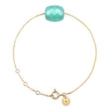  Bracelet, Amazonite, Yellow Gold