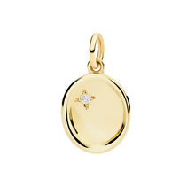  Pendentif Sceau Or Jaune Et Diamant Blanc