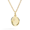 Yellow Gold & White Diamond Signet Charm