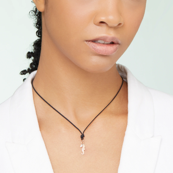 Rose Gold Sea Horse Charm